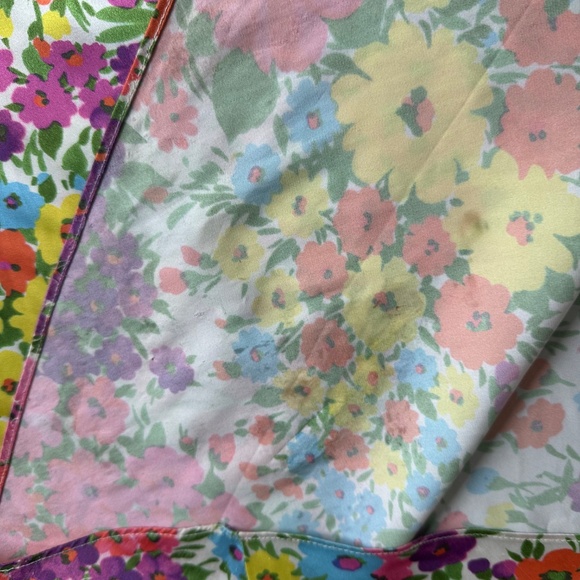 Les Reveries Floral Flower Satin Maxi Dress Gown Tie Shoulder Bow - Size 2 - Picture 13 of 13